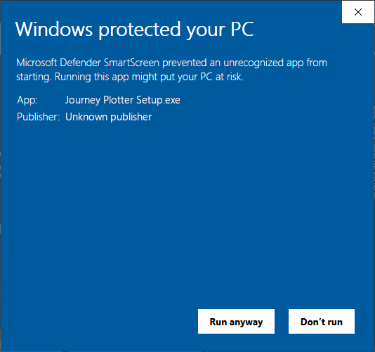 Windows Defender Smartscreen Details